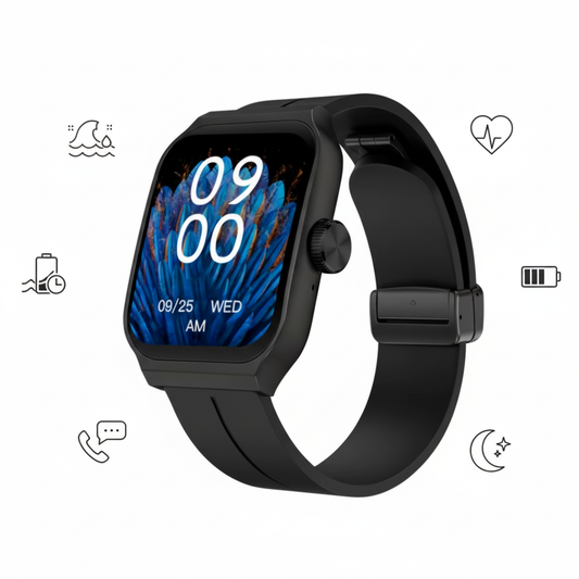 Montre Intelligente Premium OV90™ – Élégance, Santé & Performance au Poignet
