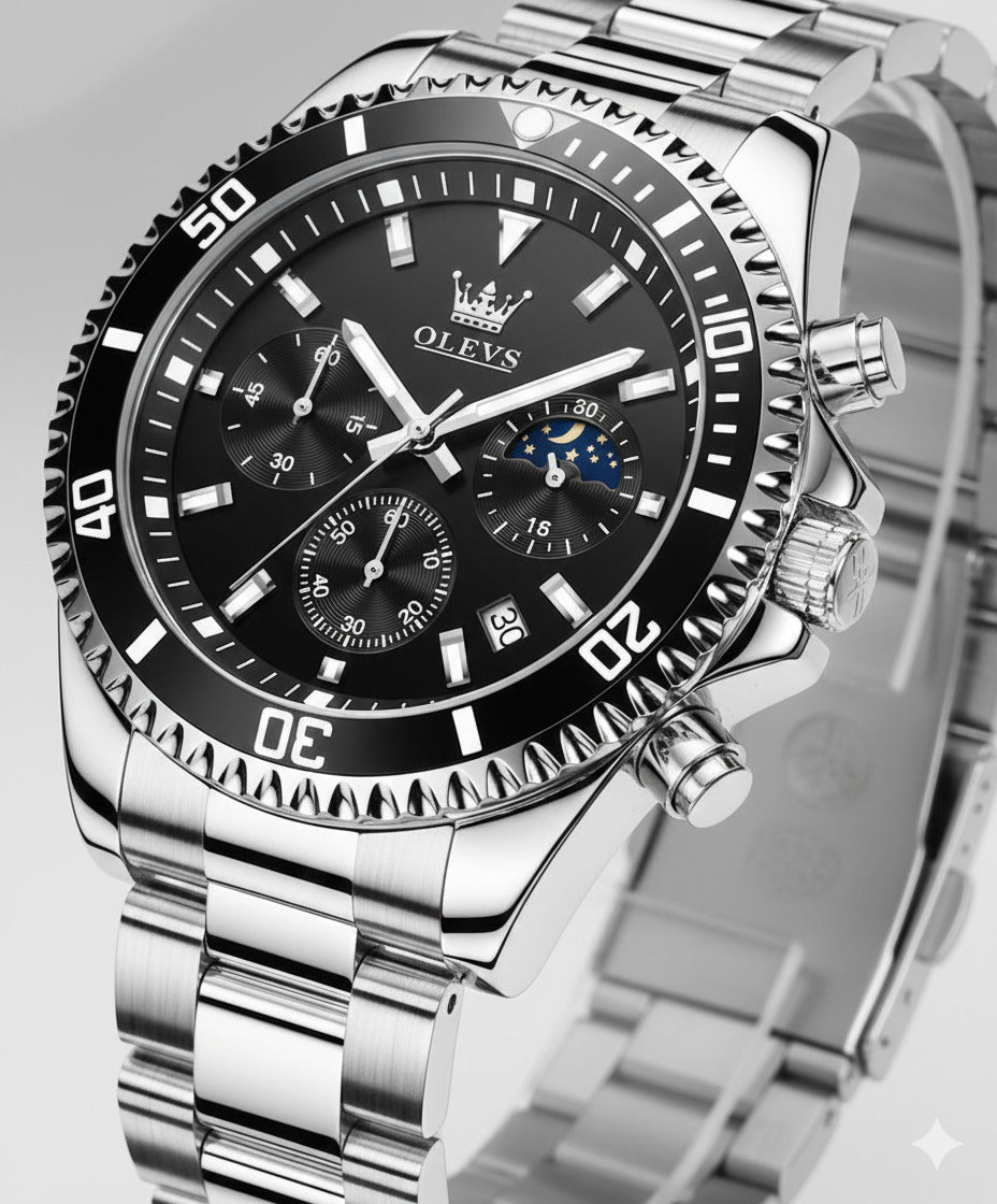 Montre Homme OLEVS Chronographe – Design Luxe